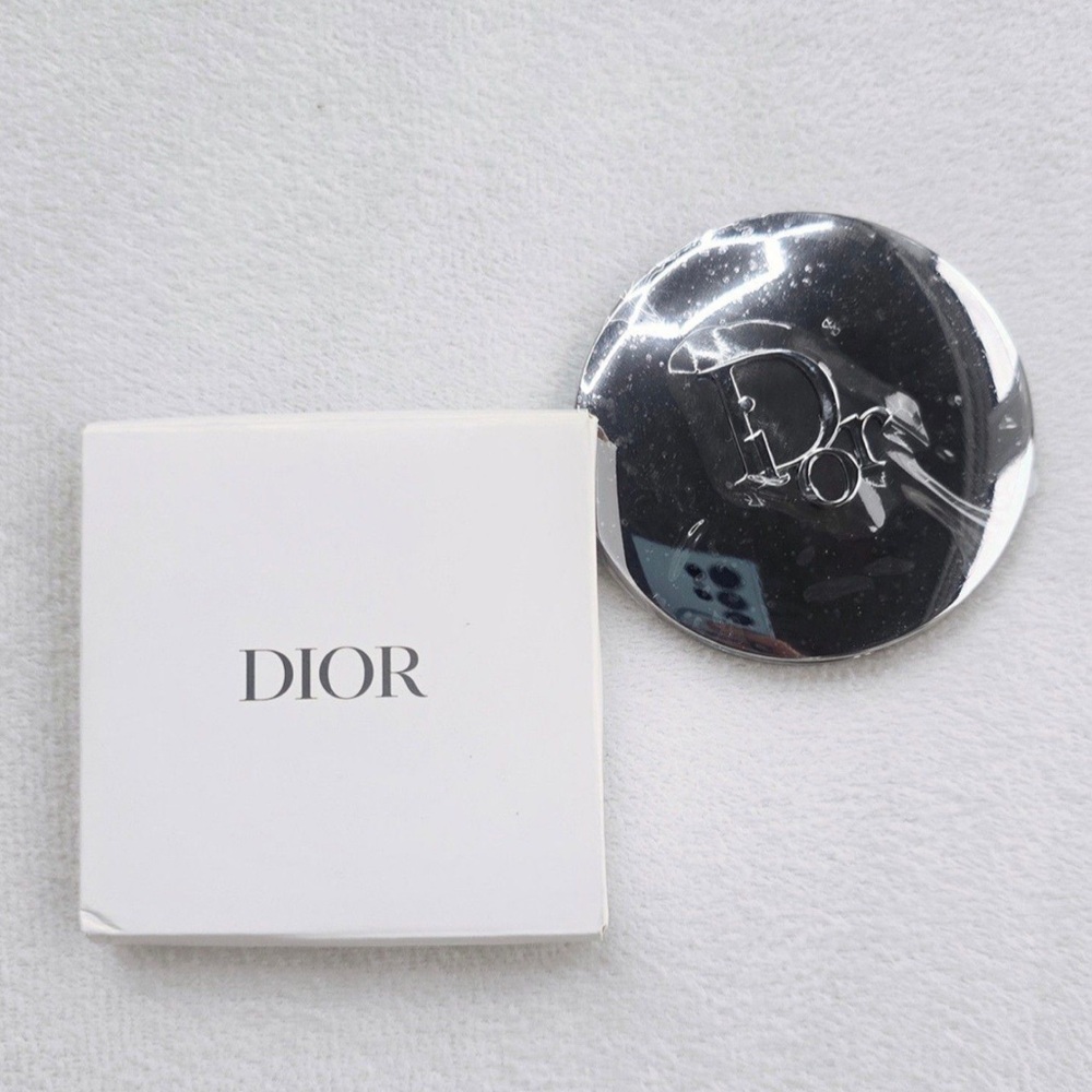 Dior Gunmetal Grey Compact Mirror with White Box